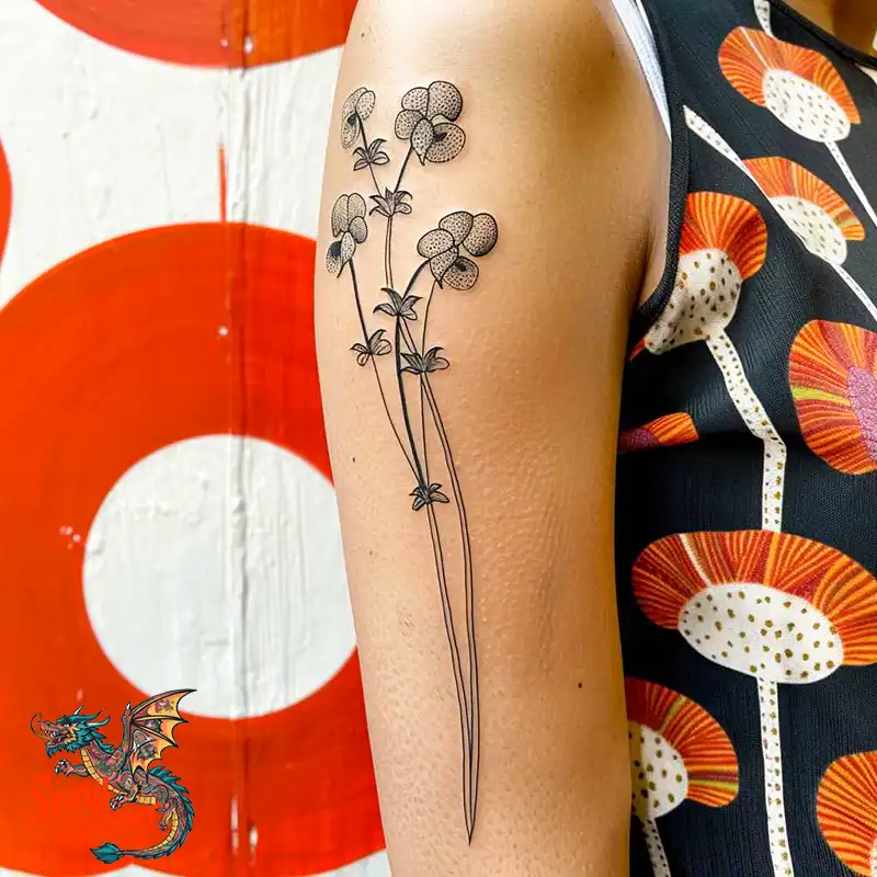 150 Sweet Pea Flower Tattoo Design Ideas and Deep Meanings 13 sweet pea tattoo