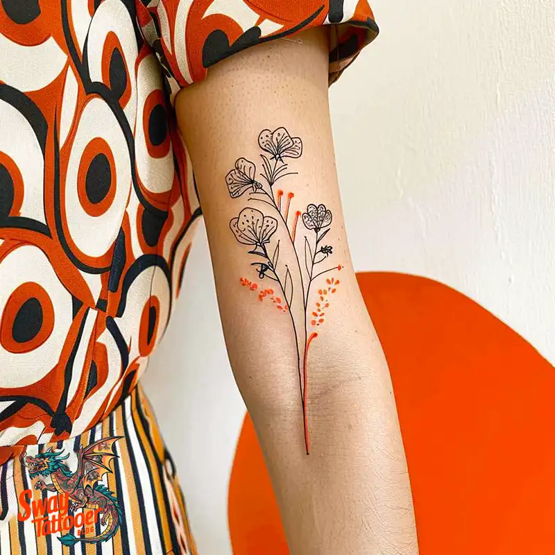 150 Sweet Pea Flower Tattoo Design Ideas and Deep Meanings 12 sweet pea tattoo
