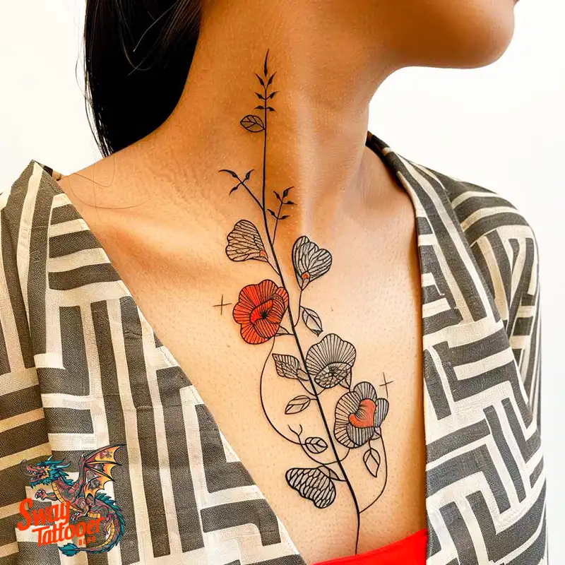 150 Sweet Pea Flower Tattoo Design Ideas and Deep Meanings 11 sweet pea tattoo