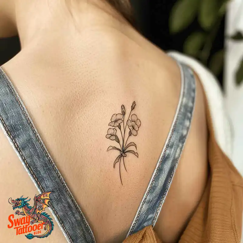 150 Sweet Pea Flower Tattoo Design Ideas and Deep Meanings 10 sweet pea tattoo