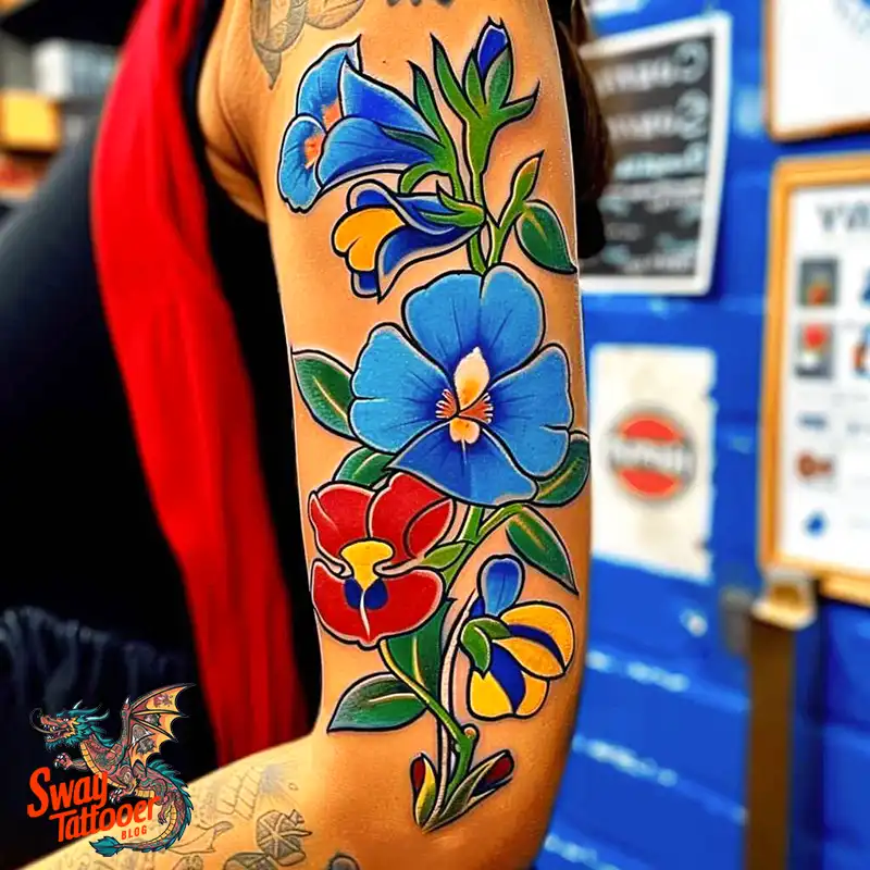 150 Sweet Pea Flower Tattoo Design Ideas and Deep Meanings 6 sweet pea tattoo