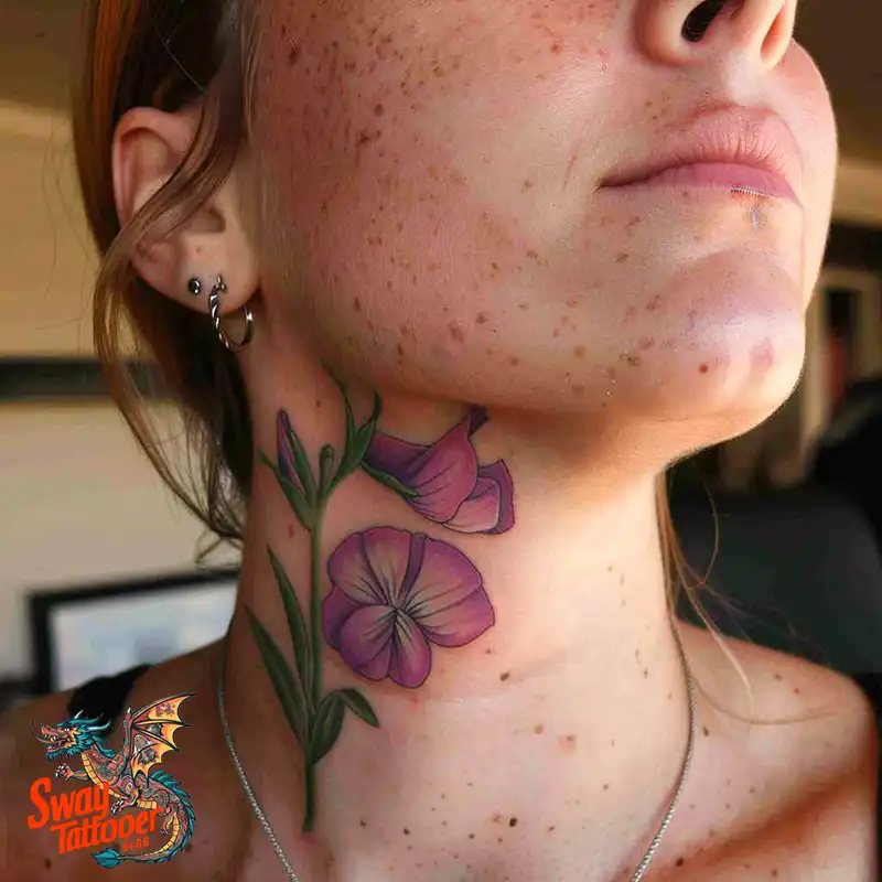 150 Sweet Pea Flower Tattoo Design Ideas and Deep Meanings 4 sweet pea tattoo