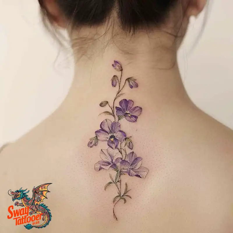 150 Sweet Pea Flower Tattoo Design Ideas and Deep Meanings 114 sweet pea flower tattoo