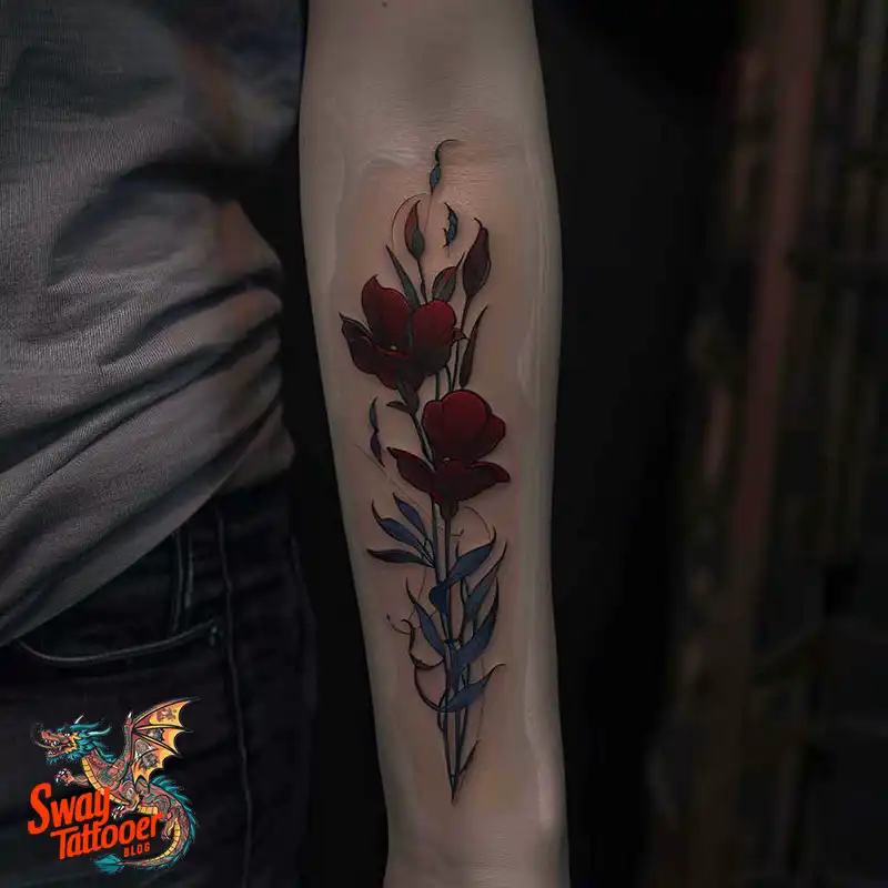 150 Sweet Pea Flower Tattoo Design Ideas and Deep Meanings 94 sweet pea flower tattoo