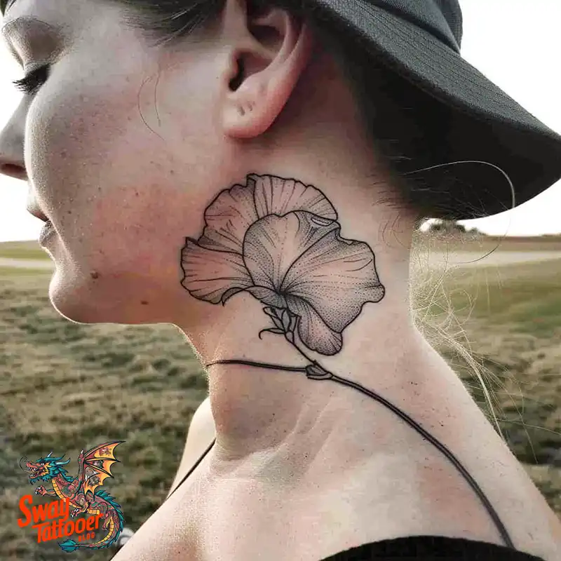 150 Sweet Pea Flower Tattoo Design Ideas and Deep Meanings 91 sweet pea flower tattoo