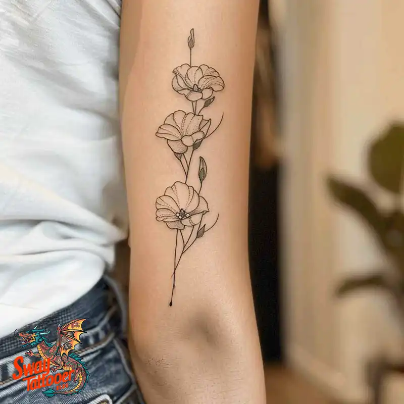 150 Sweet Pea Flower Tattoo Design Ideas and Deep Meanings 88 sweet pea flower tattoo