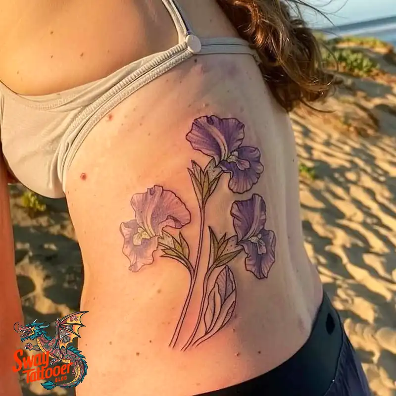 150 Sweet Pea Flower Tattoo Design Ideas and Deep Meanings 82 sweet pea flower tattoo