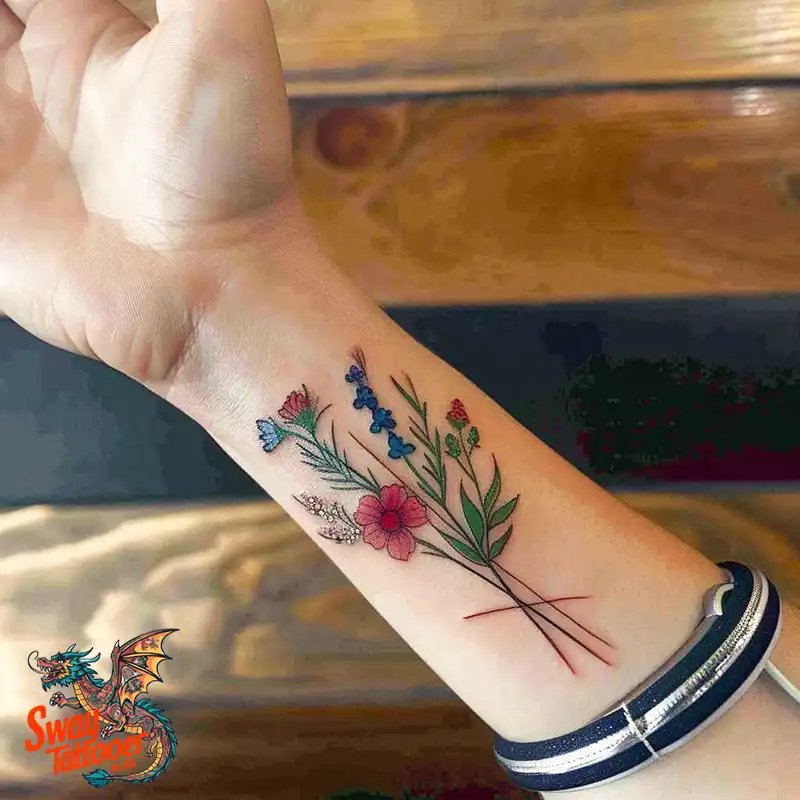 150 Sweet Pea Flower Tattoo Design Ideas and Deep Meanings 73 sweet pea flower tattoo