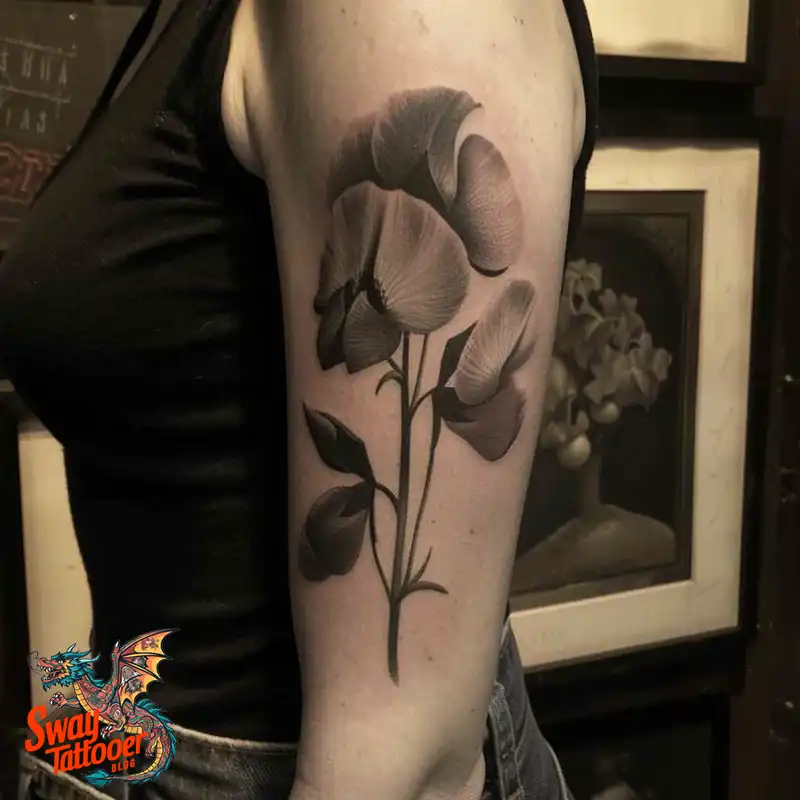 150 Sweet Pea Flower Tattoo Design Ideas and Deep Meanings 75 sweet pea flower tattoo