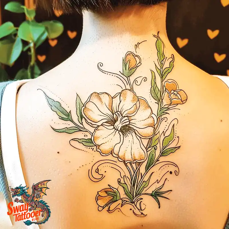 150 Sweet Pea Flower Tattoo Design Ideas and Deep Meanings 64 sweet pea tattoo