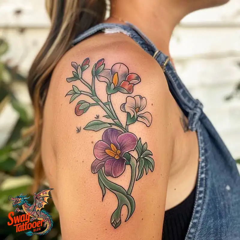 150 Sweet Pea Flower Tattoo Design Ideas and Deep Meanings 50 sweet pea tattoo