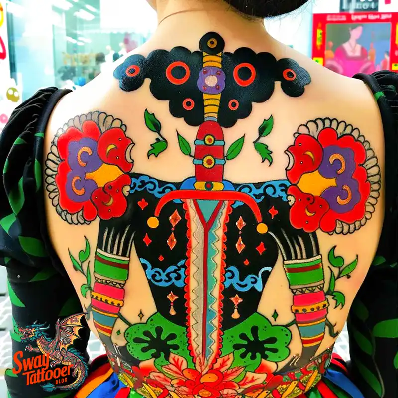 130 Sword on Back Tattoo Design Ideas: Symbol of Strength 22 sword on back tattoo