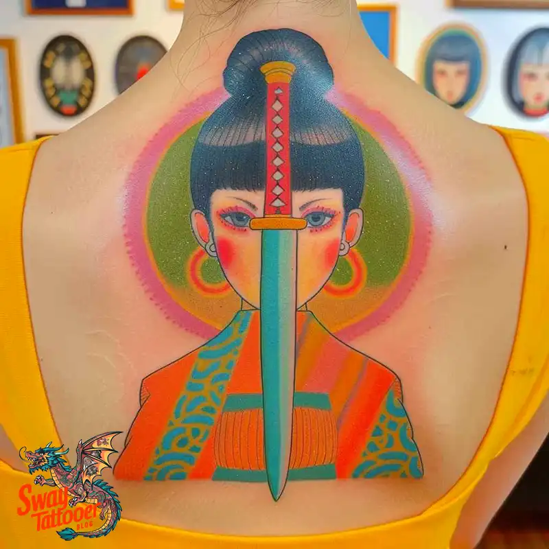 130 Sword on Back Tattoo Design Ideas: Symbol of Strength 8 sword on back tattoo