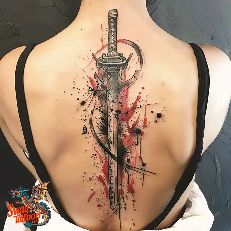 130 Sword on Back Tattoo Design Ideas: Symbol of Strength 130 sword on back tattoo