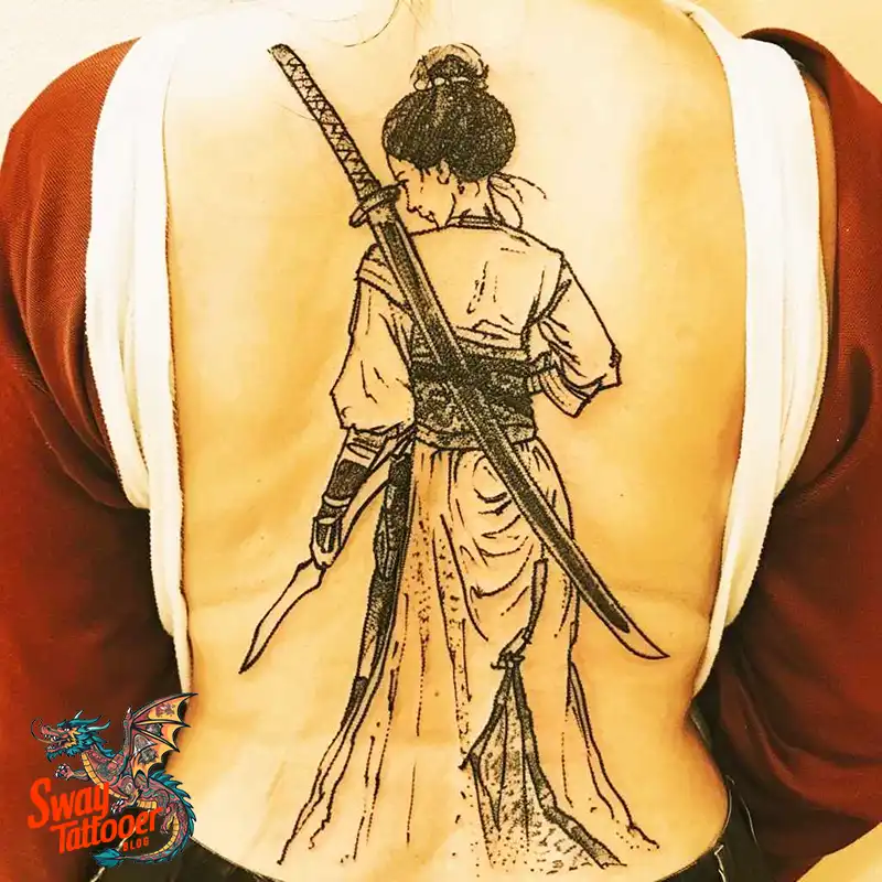 130 Sword on Back Tattoo Design Ideas: Symbol of Strength 103 sword on back tattoo