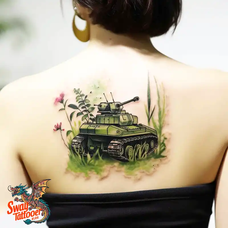 50 Tank Tattoo Design Ideas to Showcase Your Inner Warrior 43 tank tattoo