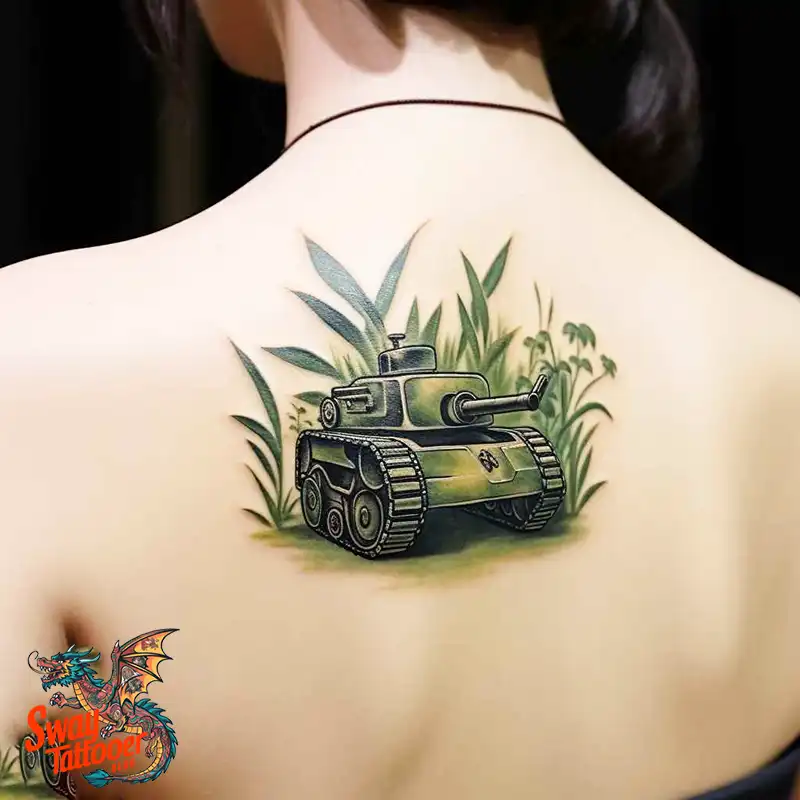 50 Tank Tattoo Design Ideas to Showcase Your Inner Warrior 38 tank tattoo