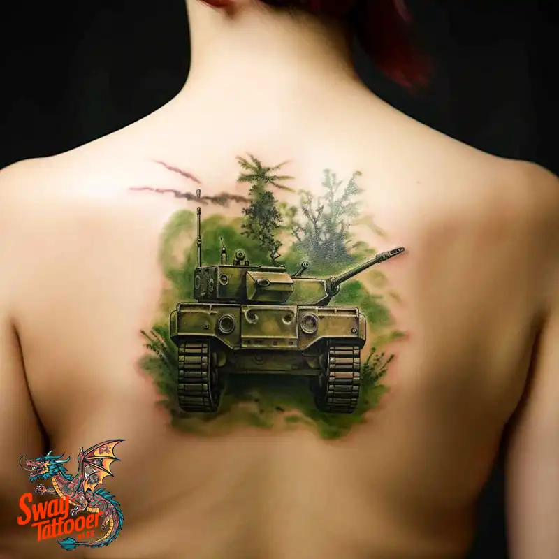 50 Tank Tattoo Design Ideas to Showcase Your Inner Warrior 40 tank tattoo
