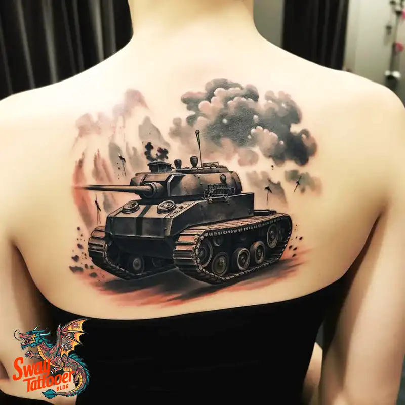 50 Tank Tattoo Design Ideas to Showcase Your Inner Warrior 33 tank tattoo