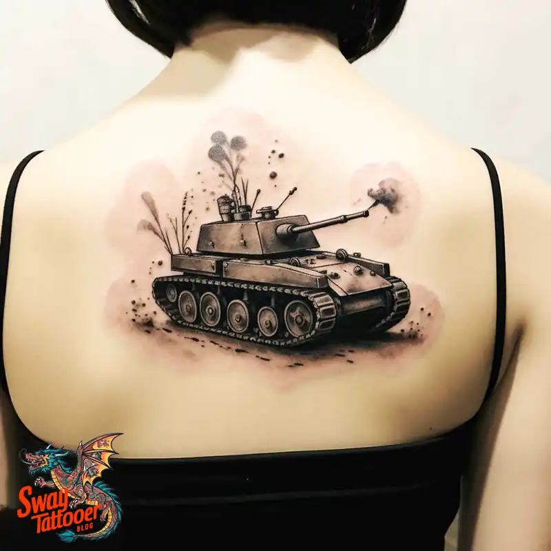 50 Tank Tattoo Design Ideas to Showcase Your Inner Warrior 32 tank tattoo
