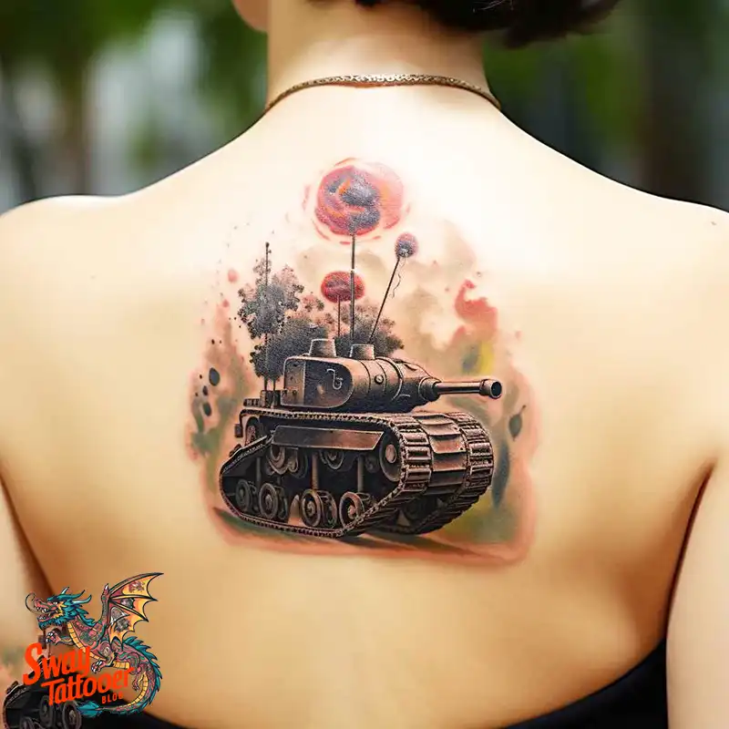 50 Tank Tattoo Design Ideas to Showcase Your Inner Warrior 31 tank tattoo
