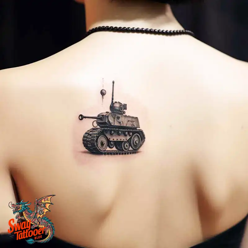50 Tank Tattoo Design Ideas to Showcase Your Inner Warrior 30 tank tattoo