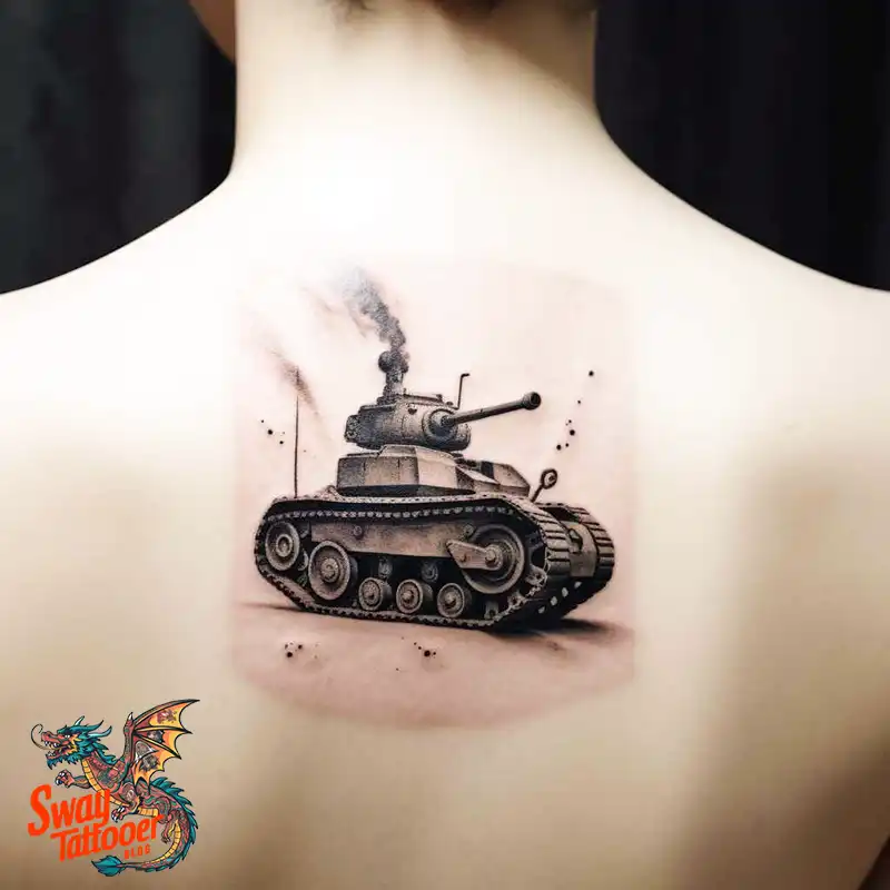 50 Tank Tattoo Design Ideas to Showcase Your Inner Warrior 29 tank tattoo