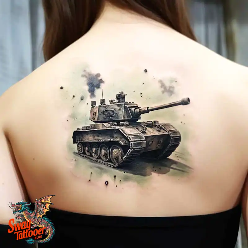 50 Tank Tattoo Design Ideas to Showcase Your Inner Warrior 27 tank tattoo