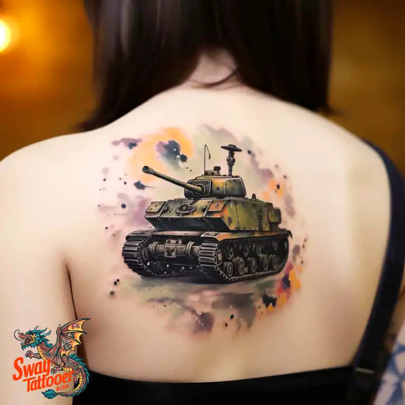 50 Tank Tattoo Design Ideas to Showcase Your Inner Warrior 24 tank tattoo