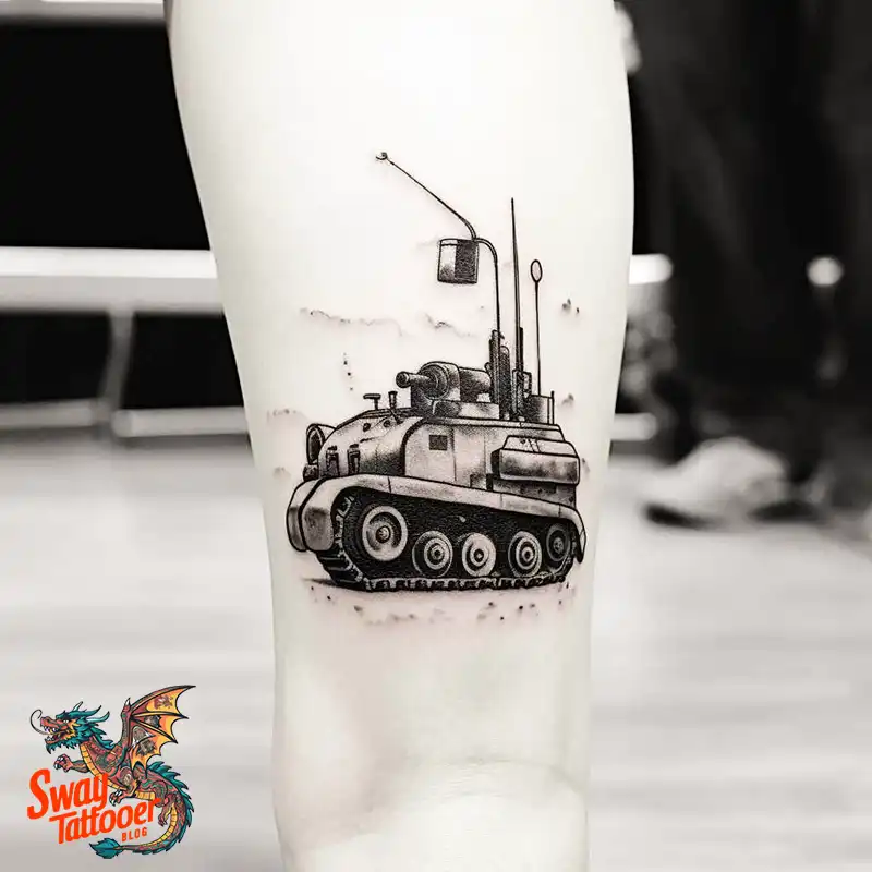 50 Tank Tattoo Design Ideas to Showcase Your Inner Warrior 21 tank tattoo