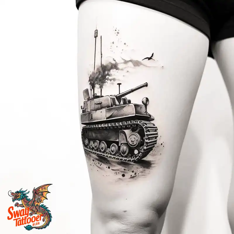 50 Tank Tattoo Design Ideas to Showcase Your Inner Warrior 20 tank tattoo