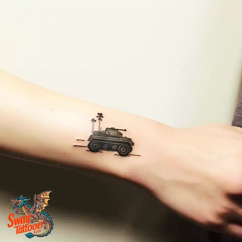 50 Tank Tattoo Design Ideas to Showcase Your Inner Warrior 19 tank tattoo