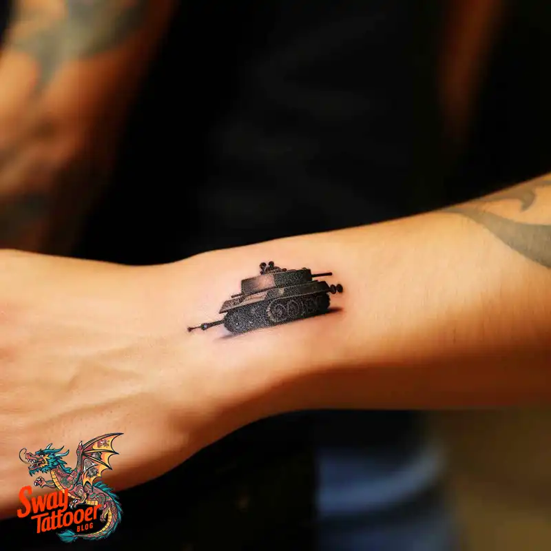 50 Tank Tattoo Design Ideas to Showcase Your Inner Warrior 18 tank tattoo