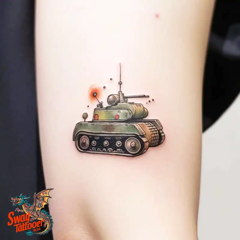 50 Tank Tattoo Design Ideas to Showcase Your Inner Warrior 17 tank tattoo