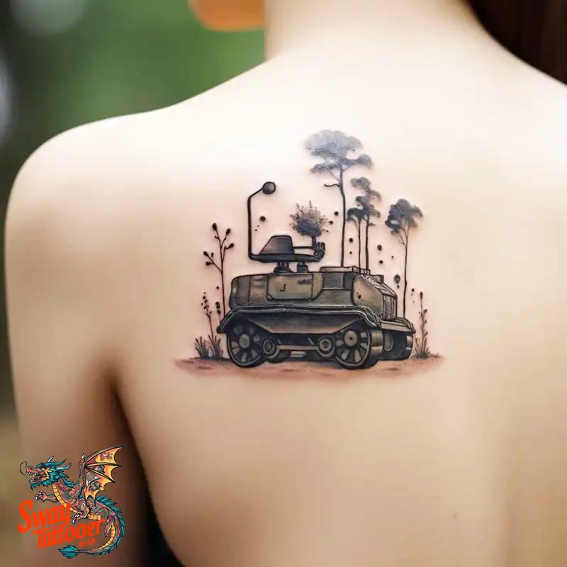 50 Tank Tattoo Design Ideas to Showcase Your Inner Warrior 15 tank tattoo