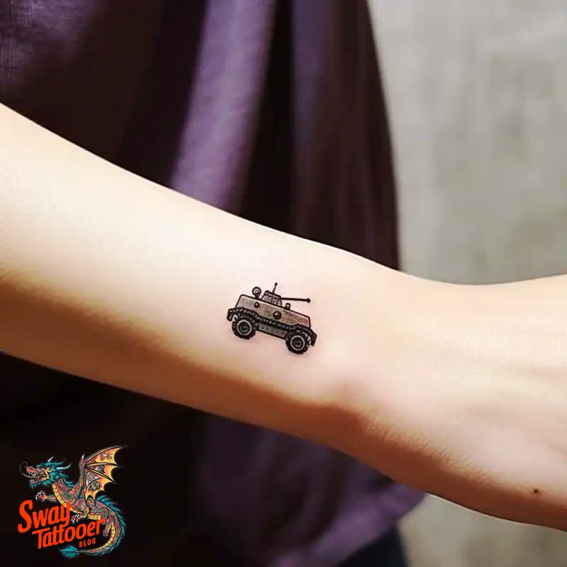 50 Tank Tattoo Design Ideas to Showcase Your Inner Warrior 8 tank tattoo