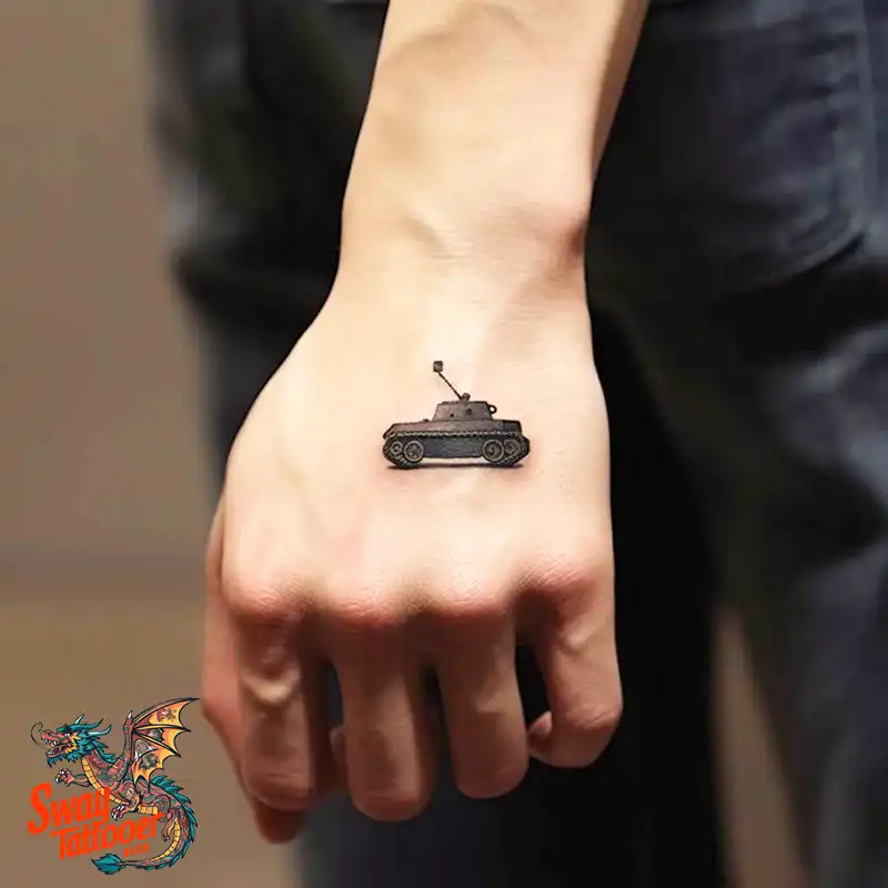 50 Tank Tattoo Design Ideas to Showcase Your Inner Warrior 7 tank tattoo