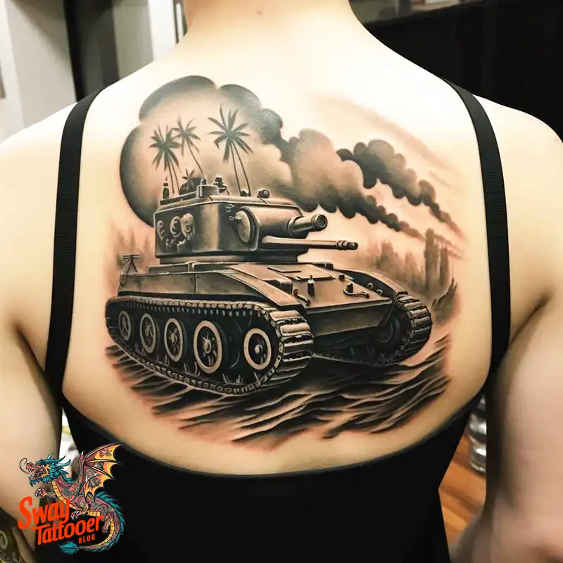 50 Tank Tattoo Design Ideas to Showcase Your Inner Warrior 5 tank tattoo