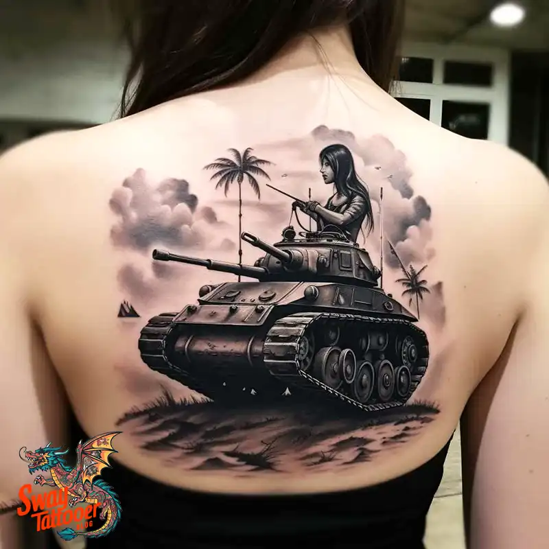 50 Tank Tattoo Design Ideas to Showcase Your Inner Warrior 4 tank tattoo