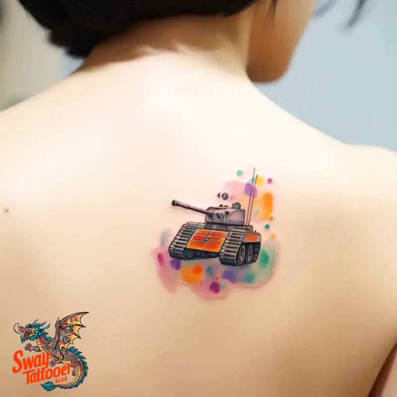 50 Tank Tattoo Design Ideas to Showcase Your Inner Warrior 44 tank tattoo