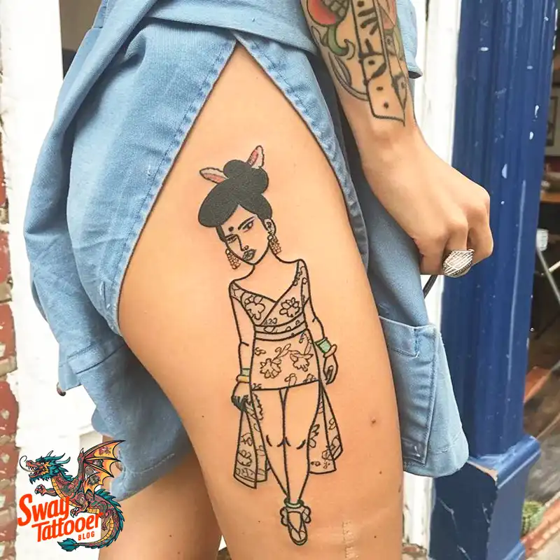 130 Thigh Tattoo Ideas: Bold and Beautiful Designs 40 thigh tattoo