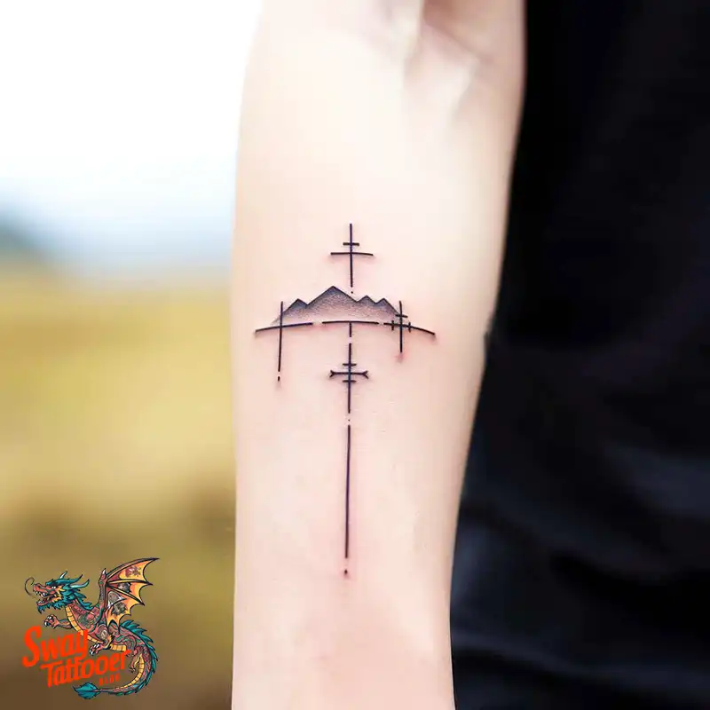 75 Three Crosses Tattoo Design Ideas: Symbolism and Styles 72 Three Crosses Tattoo