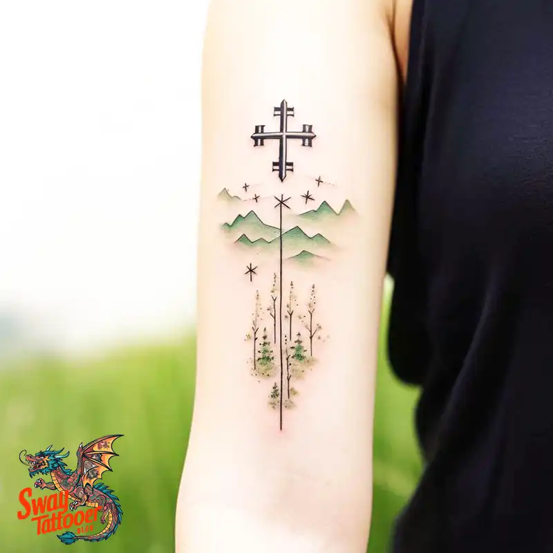 75 Three Crosses Tattoo Design Ideas: Symbolism and Styles 68 Three Crosses Tattoo