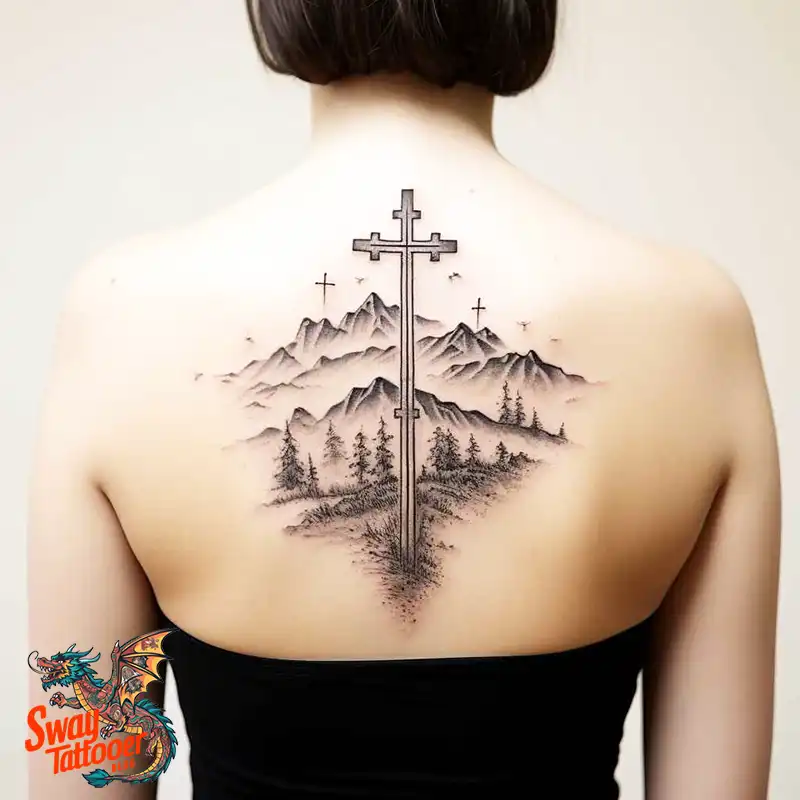 75 Three Crosses Tattoo Design Ideas: Symbolism and Styles 62 Three Crosses Tattoo