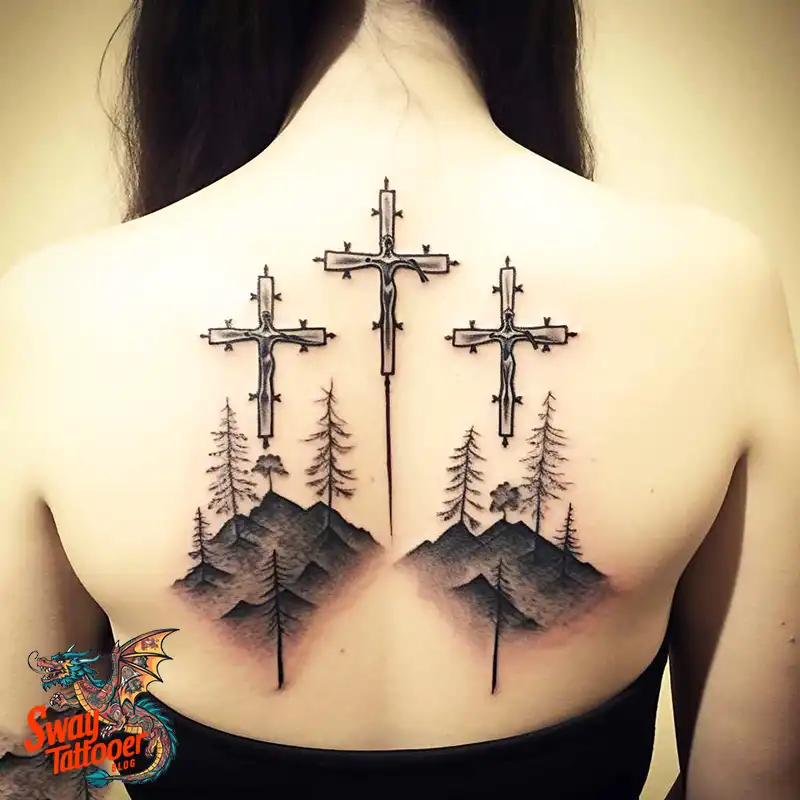 75 Three Crosses Tattoo Design Ideas: Symbolism and Styles 61 Three Crosses Tattoo