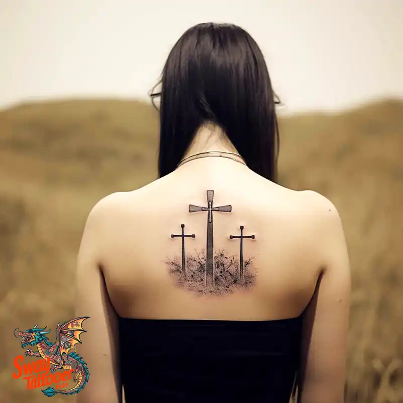 75 Three Crosses Tattoo Design Ideas: Symbolism and Styles 60 Three Crosses Tattoo