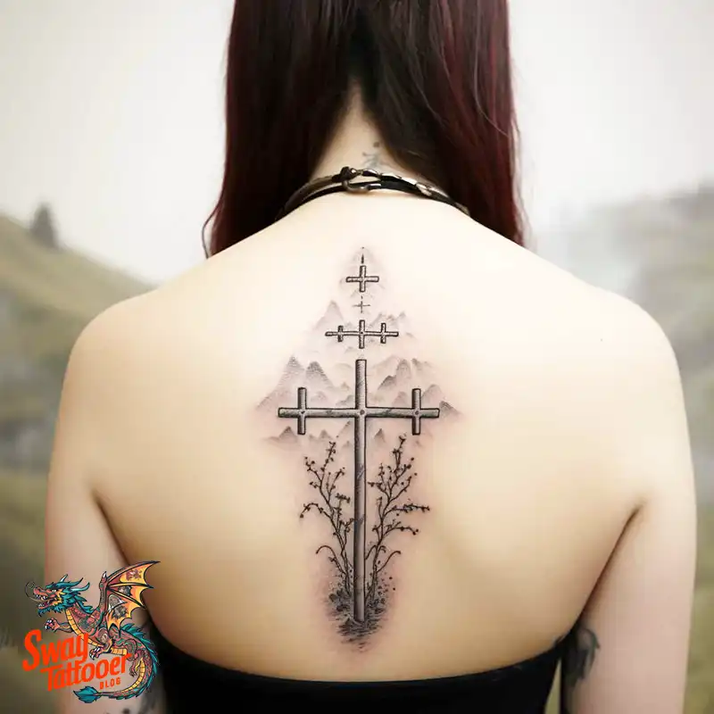 75 Three Crosses Tattoo Design Ideas: Symbolism and Styles 59 Three Crosses Tattoo