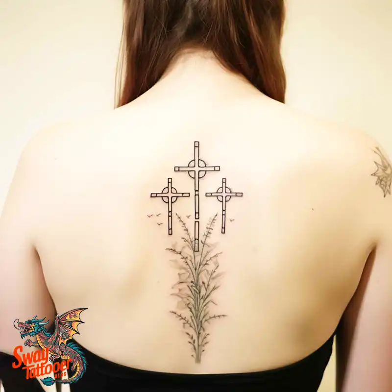 75 Three Crosses Tattoo Design Ideas: Symbolism and Styles 58 Three Crosses Tattoo