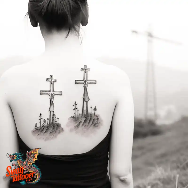 75 Three Crosses Tattoo Design Ideas: Symbolism and Styles 55 Three Crosses Tattoo