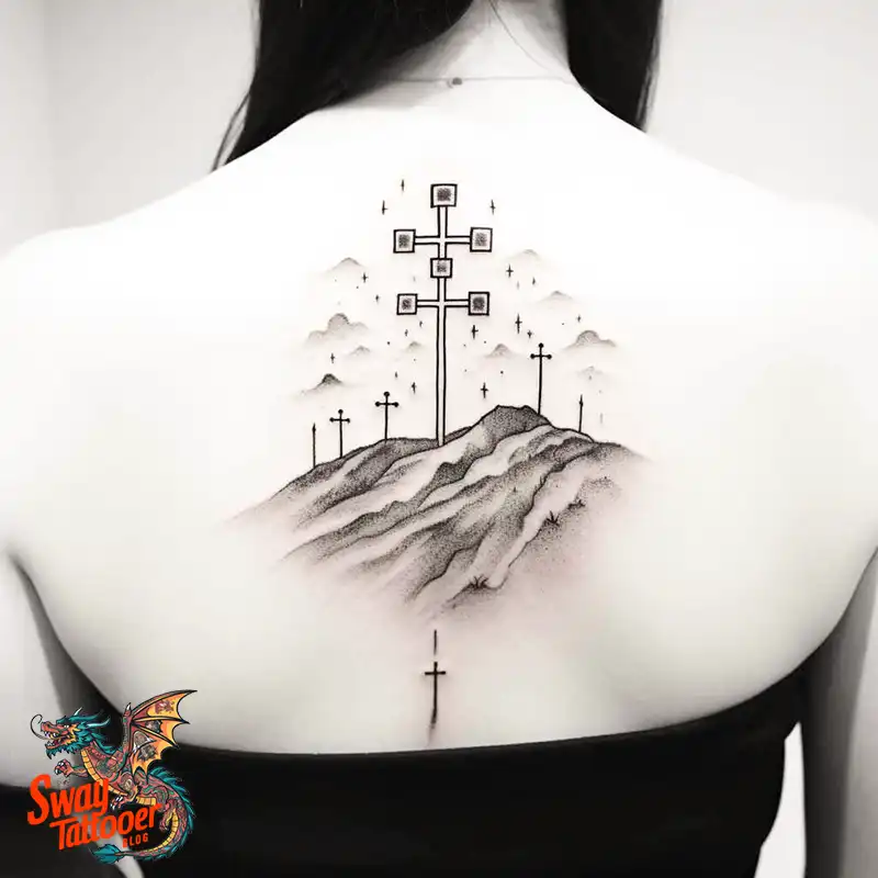 75 Three Crosses Tattoo Design Ideas: Symbolism and Styles 81 Three Crosses Tattoo